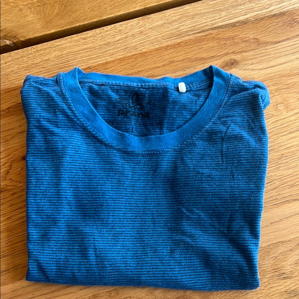 Blue Prana Striped Men's T-Shirt